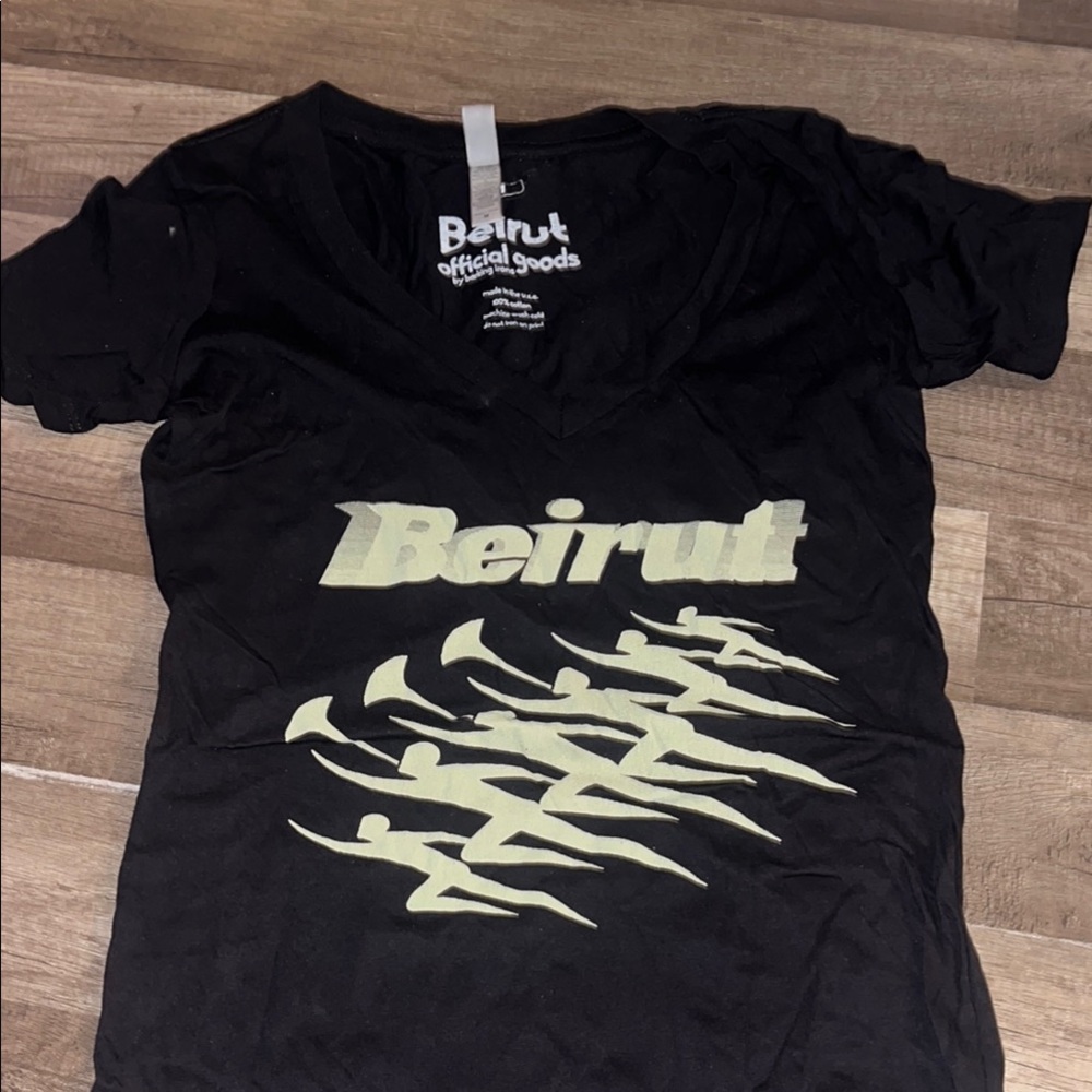 Beirut Next Level Apparel Black Graphic Tee